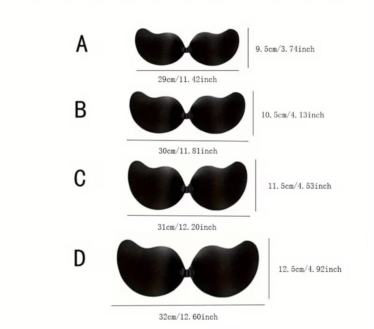 Invisible Strapless Silicone Push-Up Bra