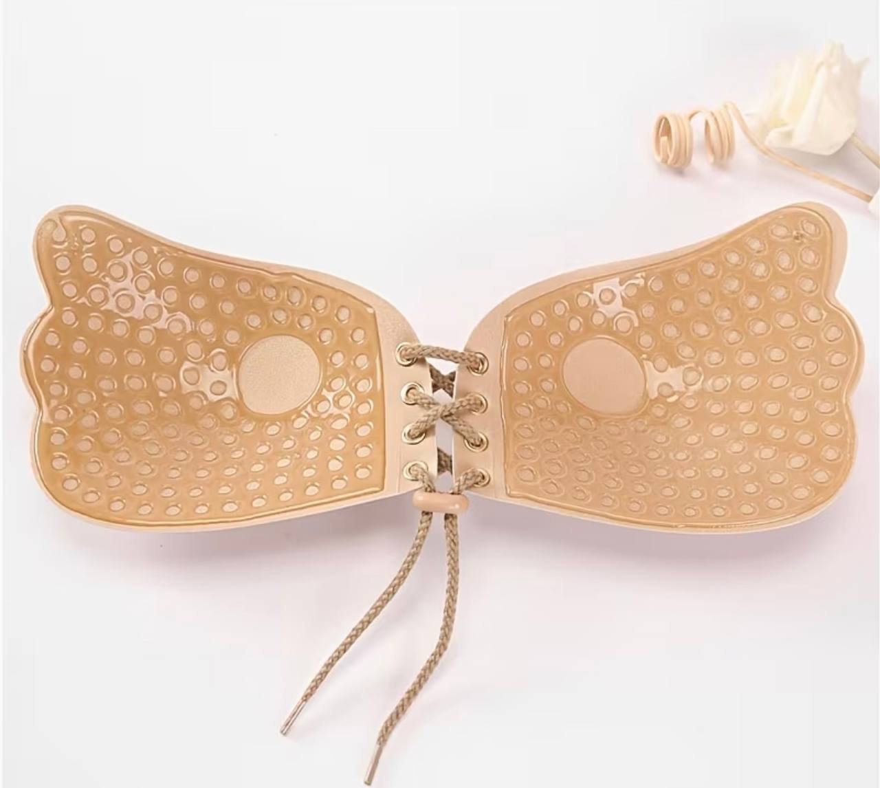 Invisible Lace-Up Strapless Adhesive Push-Up Bra